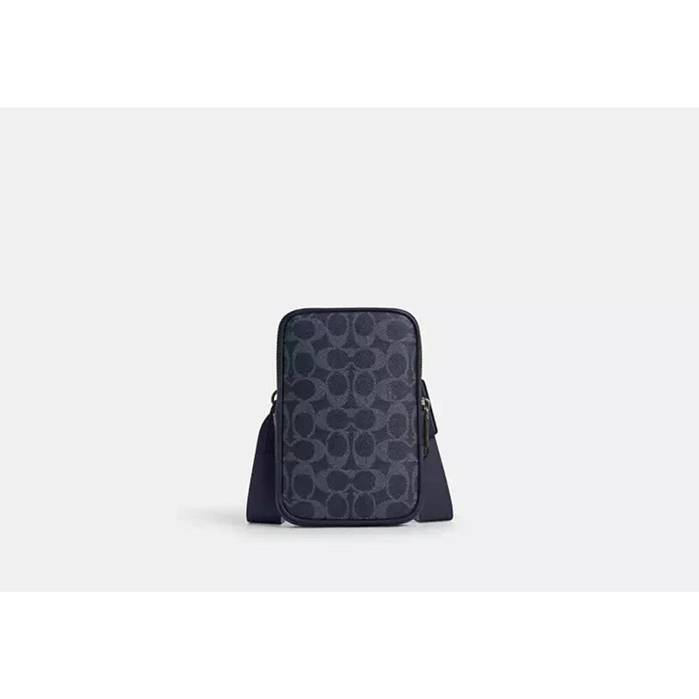 Limited ‼️Coach Aden Crossbody Bag In Signature Canvas CW364, Light Denim - Picture 7 of 10